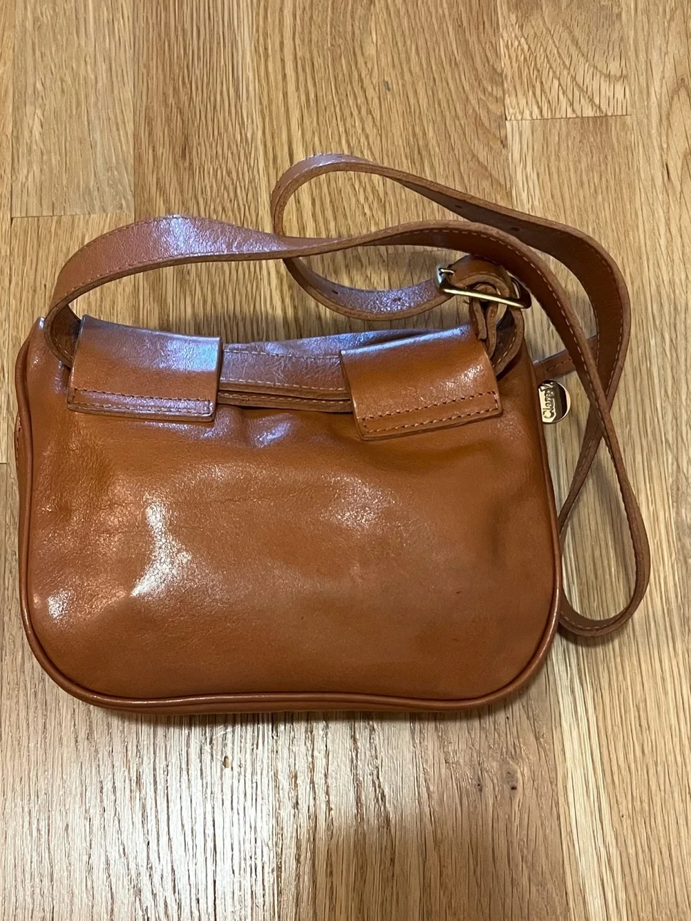 Clare V Leather Belt Bag in Brown Stripe - Picture 2 of 7